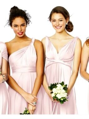Two birds bridesmaid convertible multiway dress.